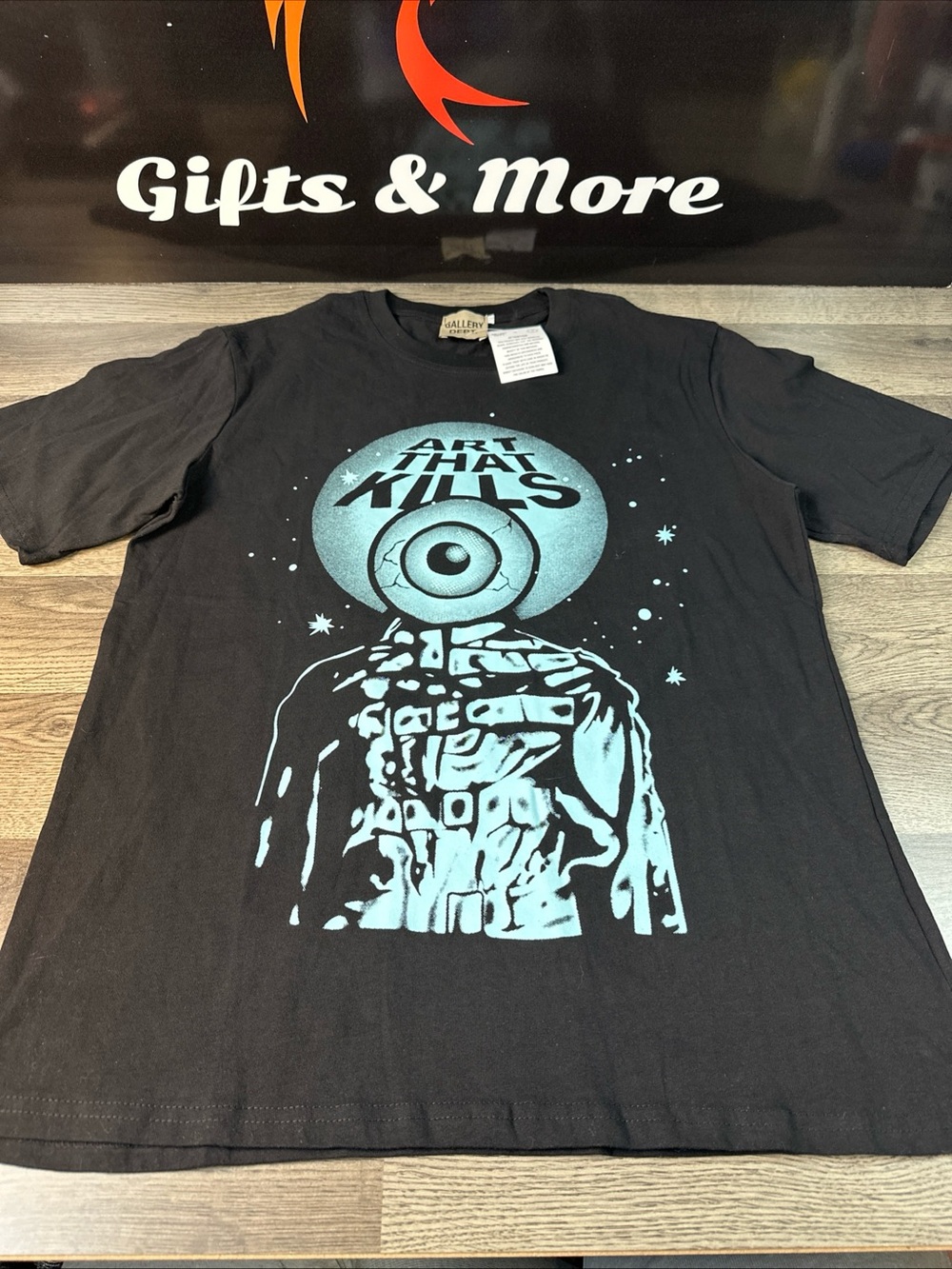 Gallery Dept. Black Tee with Beige Label